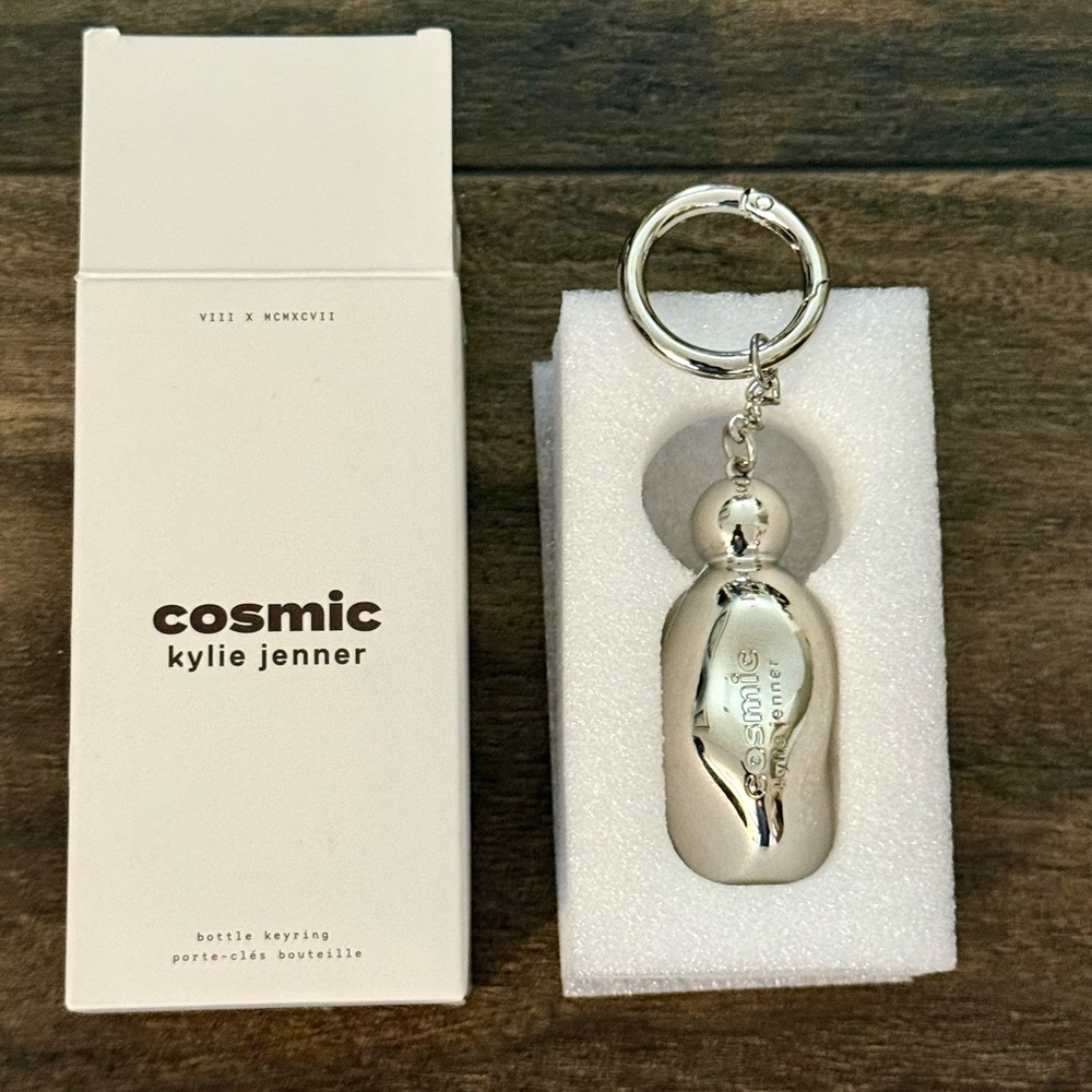 Cosmic by Kylie Jenner Silver Bottle Keyring
